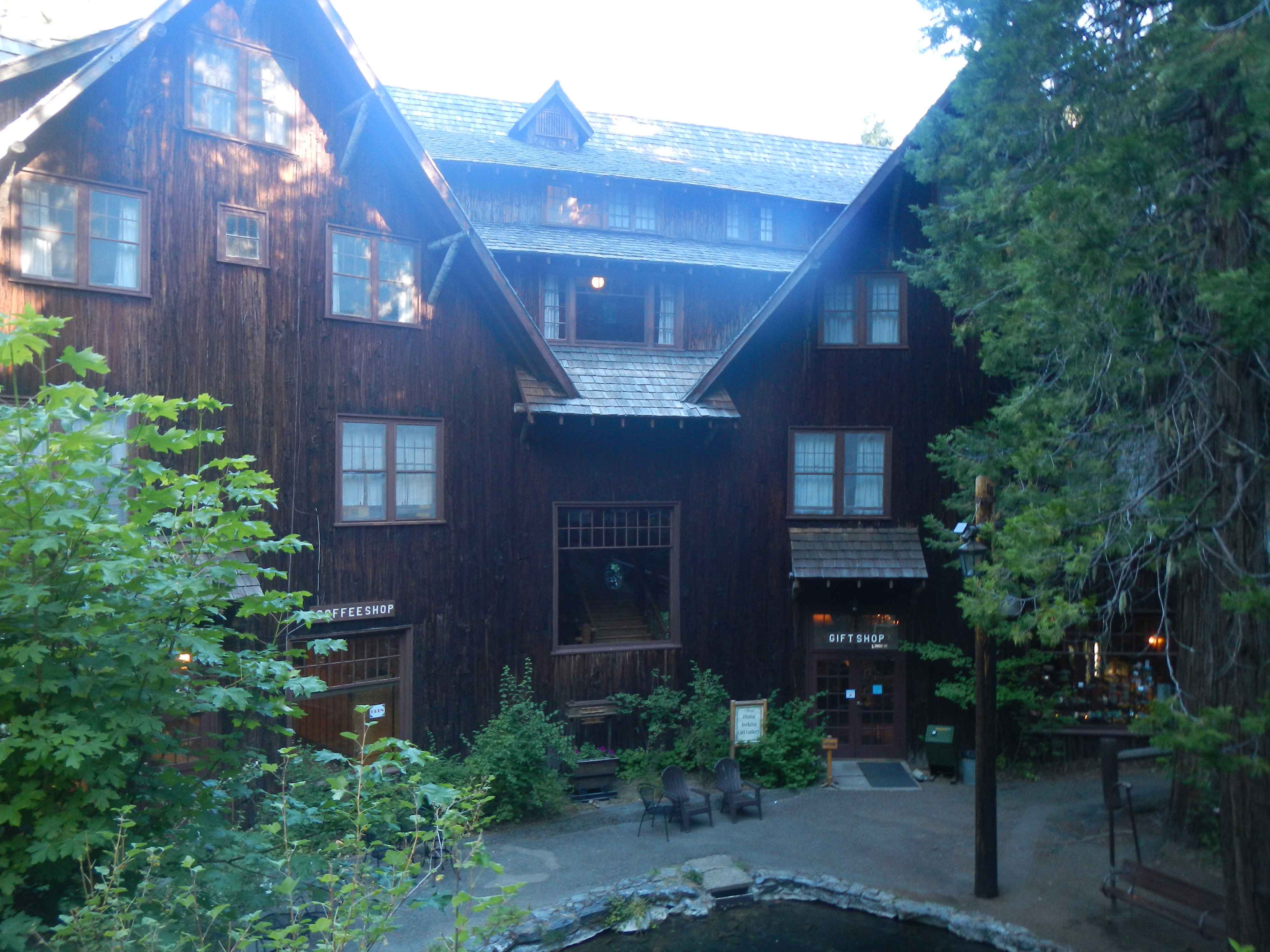 exterior of historic lodge