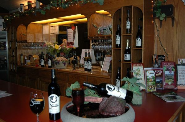 The tasting room at Spangler Vineyards