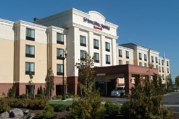 Exterior of a hotel with 