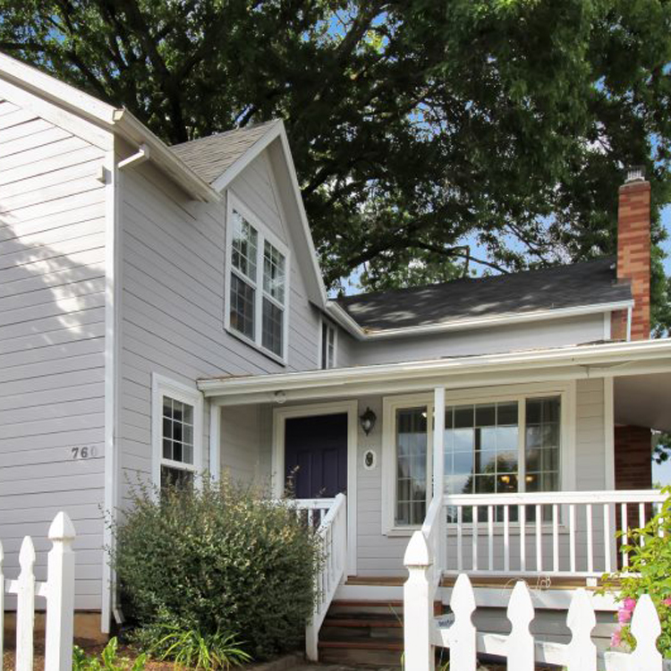 exterior of two story house with porch