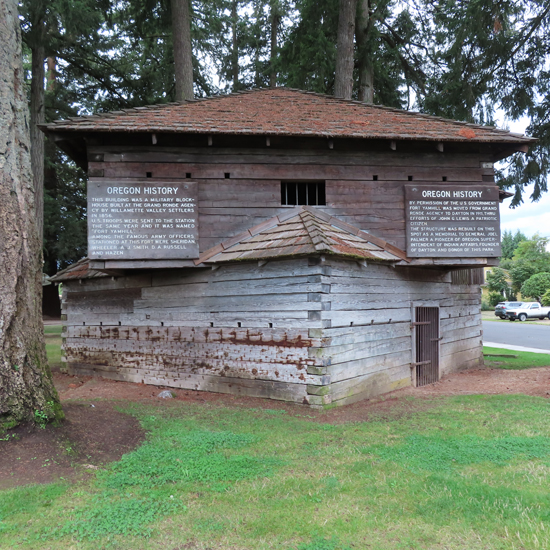 historic two story wooden building