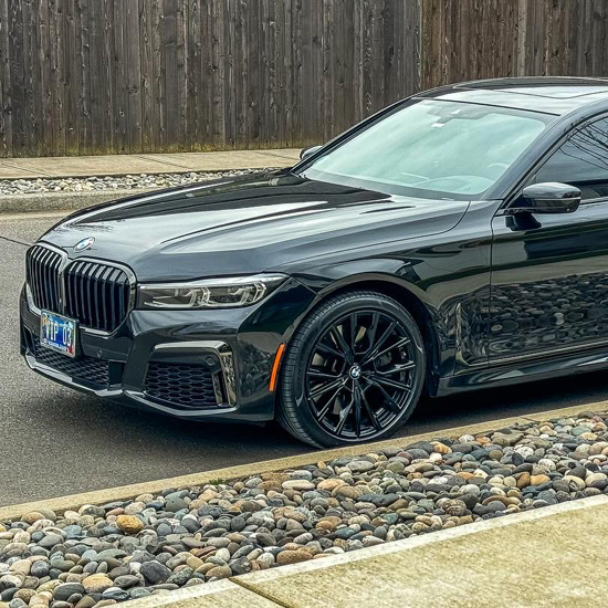 BMW parked on street