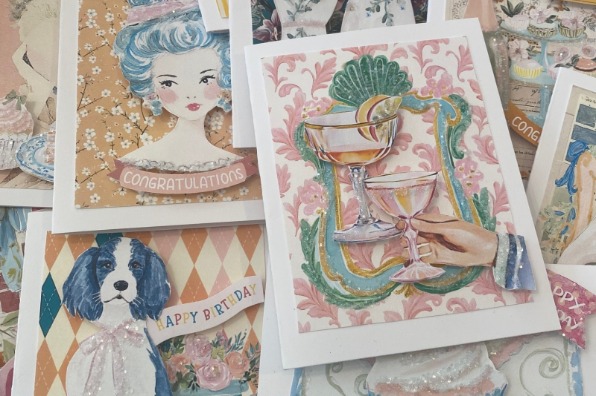 Collage of greeting cards.