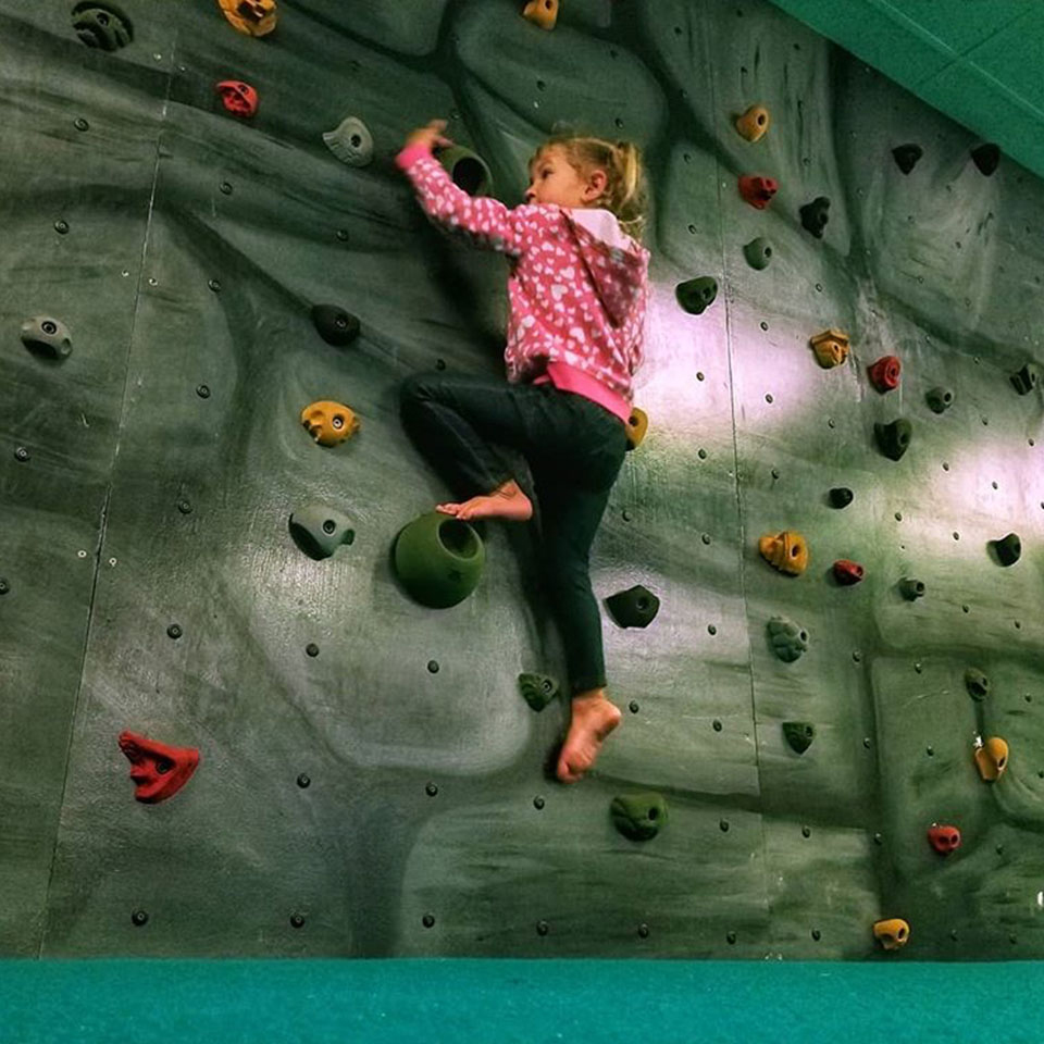 Climbing at Kid Time Children's Museum