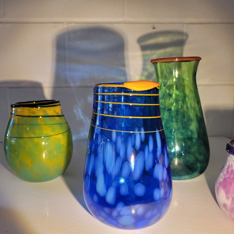 Find one of a kind glass blown creations at AD Glass & Design