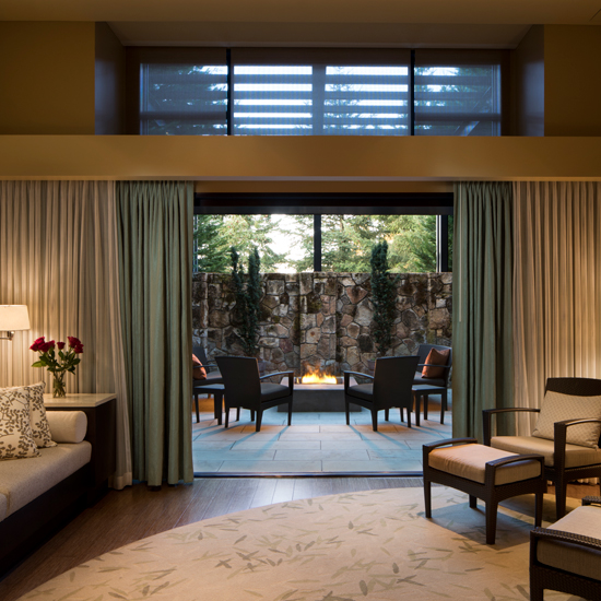 patio of hotel suite