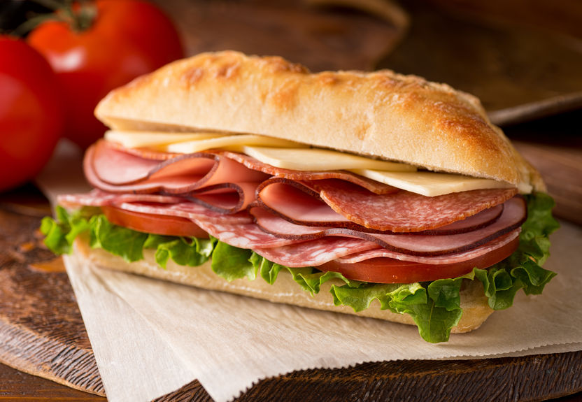 Italian grinder sandwich