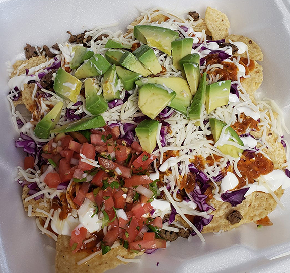 Nachos from Amigas Tacos N More