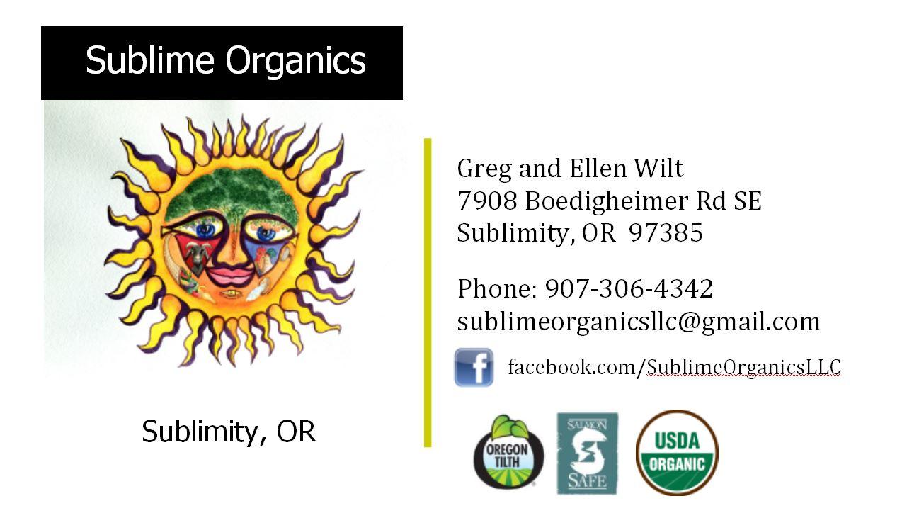 Image for Sublime Organics