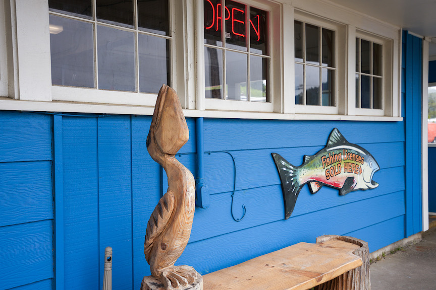 market and tackle shop in Winchester Bay, Oregon