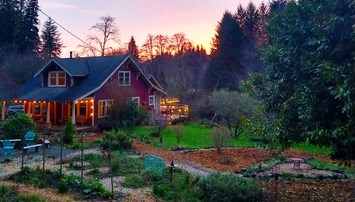 North Fork 53 house in evening light