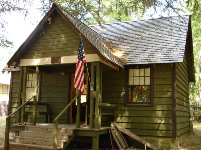 exterior of small cottage-like structure