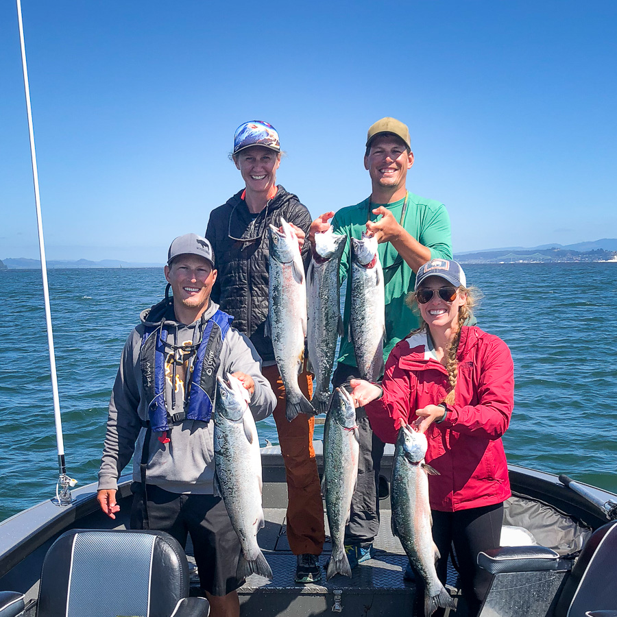 Salmon catch with Hazen Guide Service