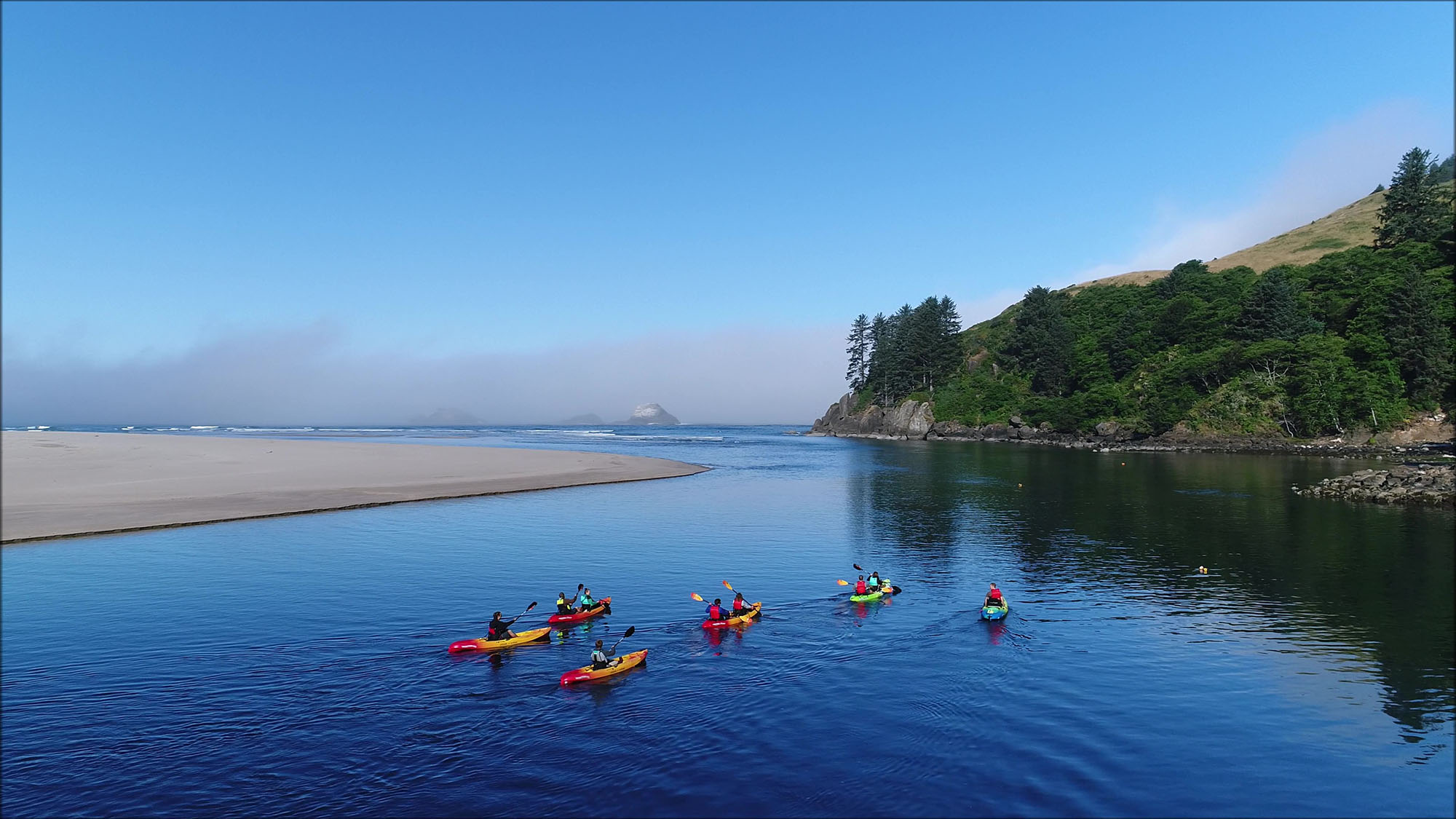 Kayaking Siletz Bay with Safari Town Surf