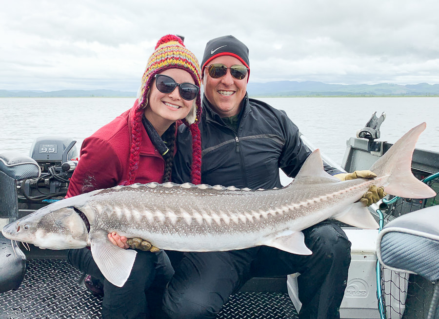 Sturgeon catch with Hazen Guide Service