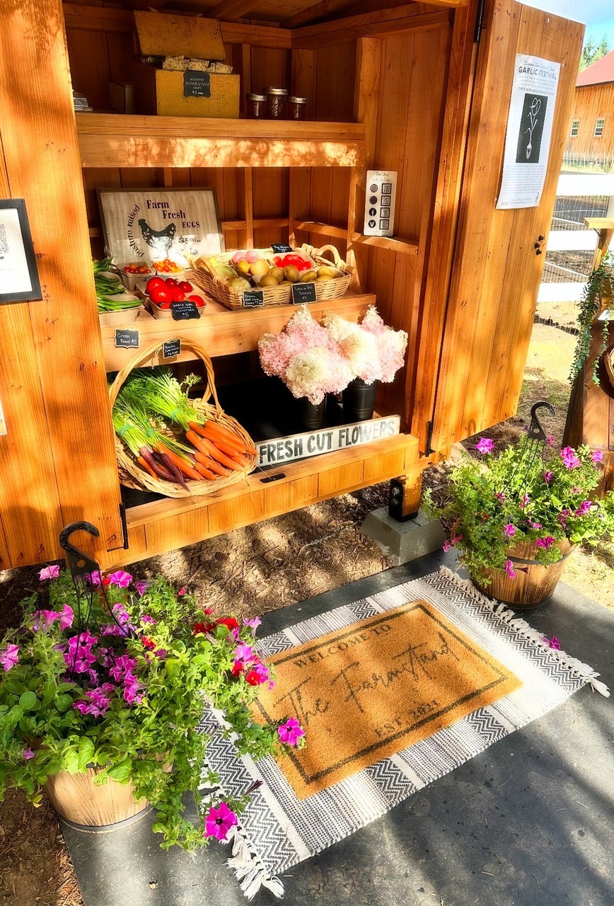 Farm fresh vegetables, flowers & eggs