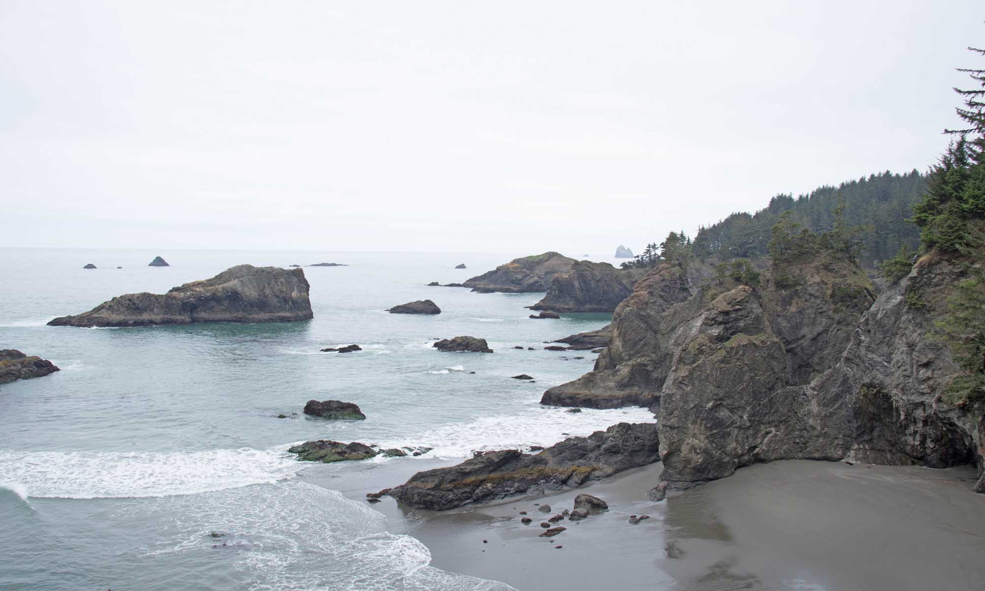 A view of Thunder Cove on the Southern Oregon coast