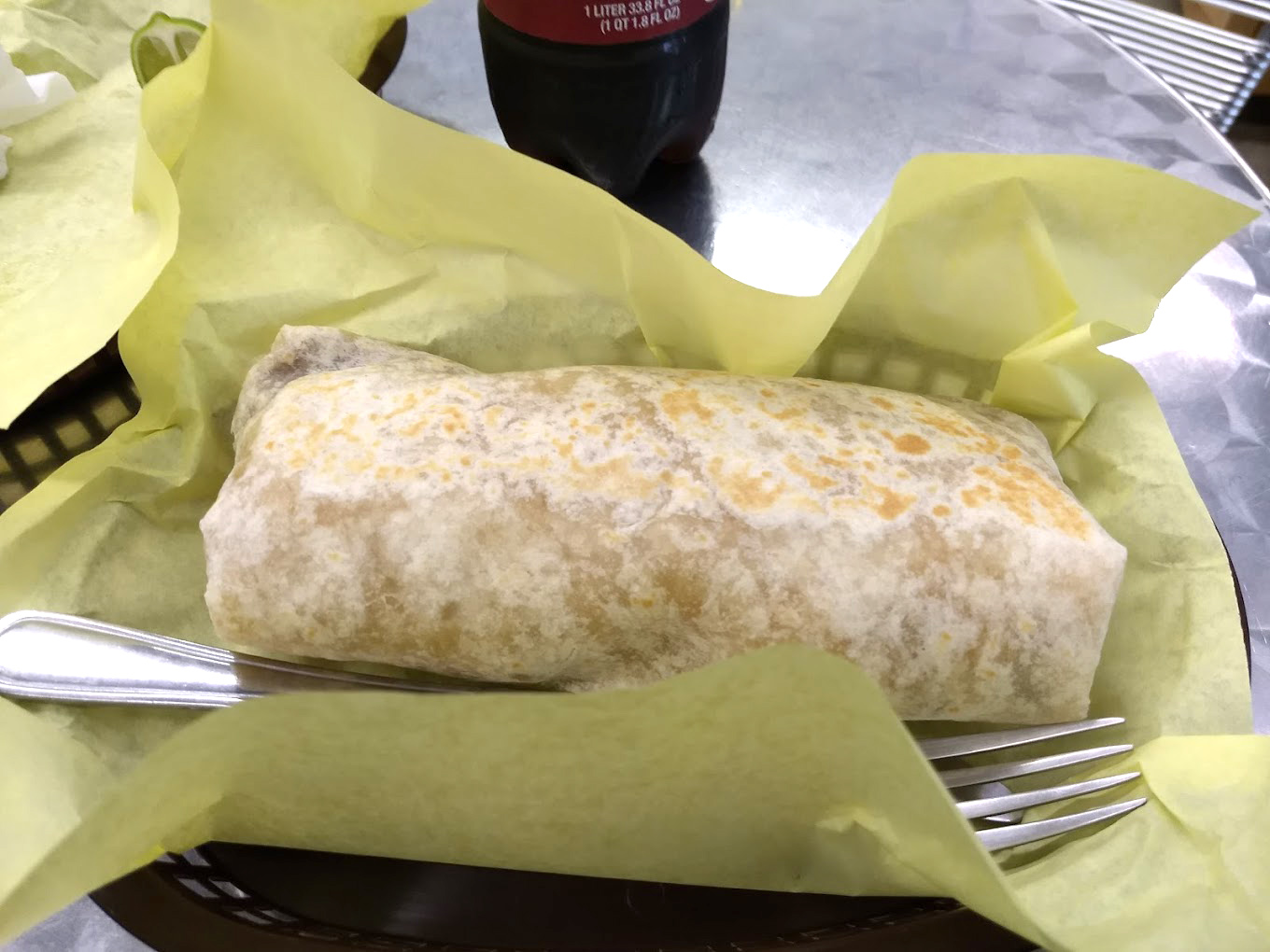 Burrito at Cielito Lindo in Brookings, Oregon