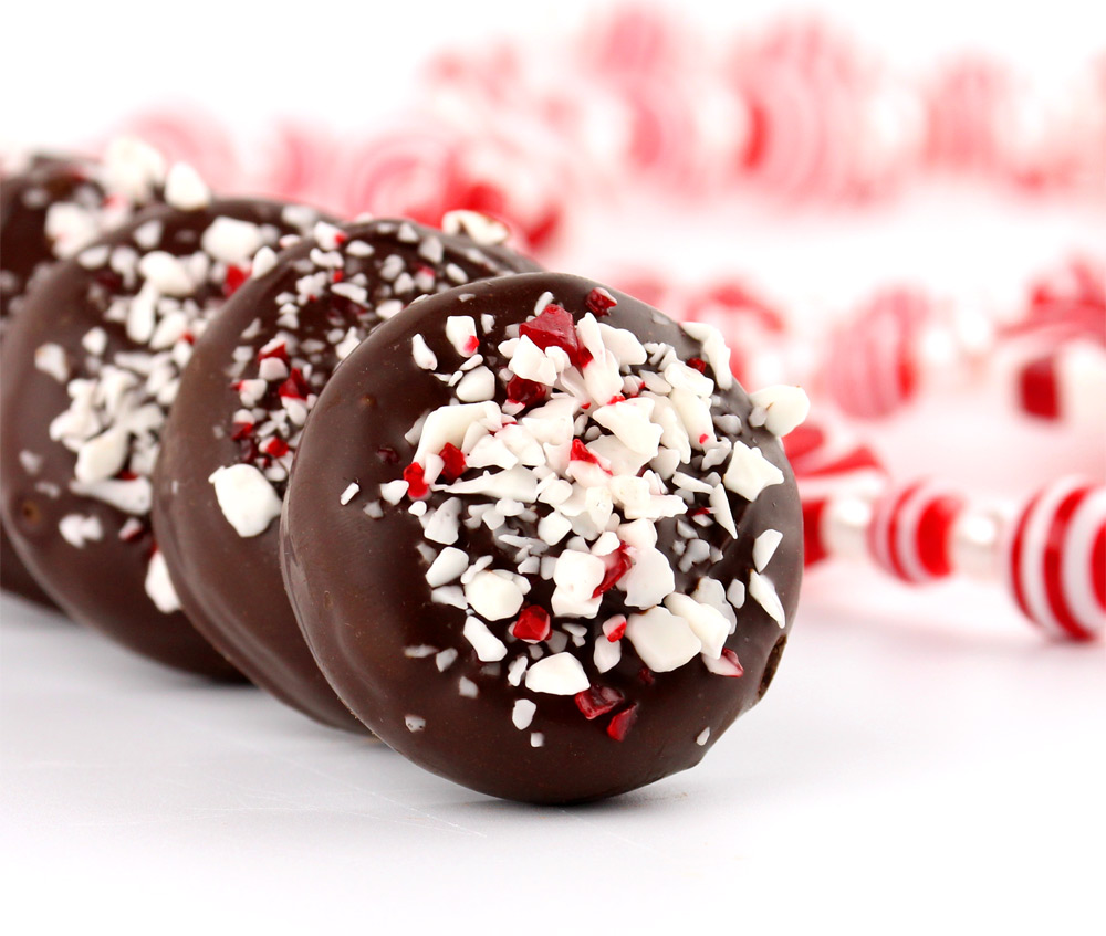 Peppermint chocolate candies