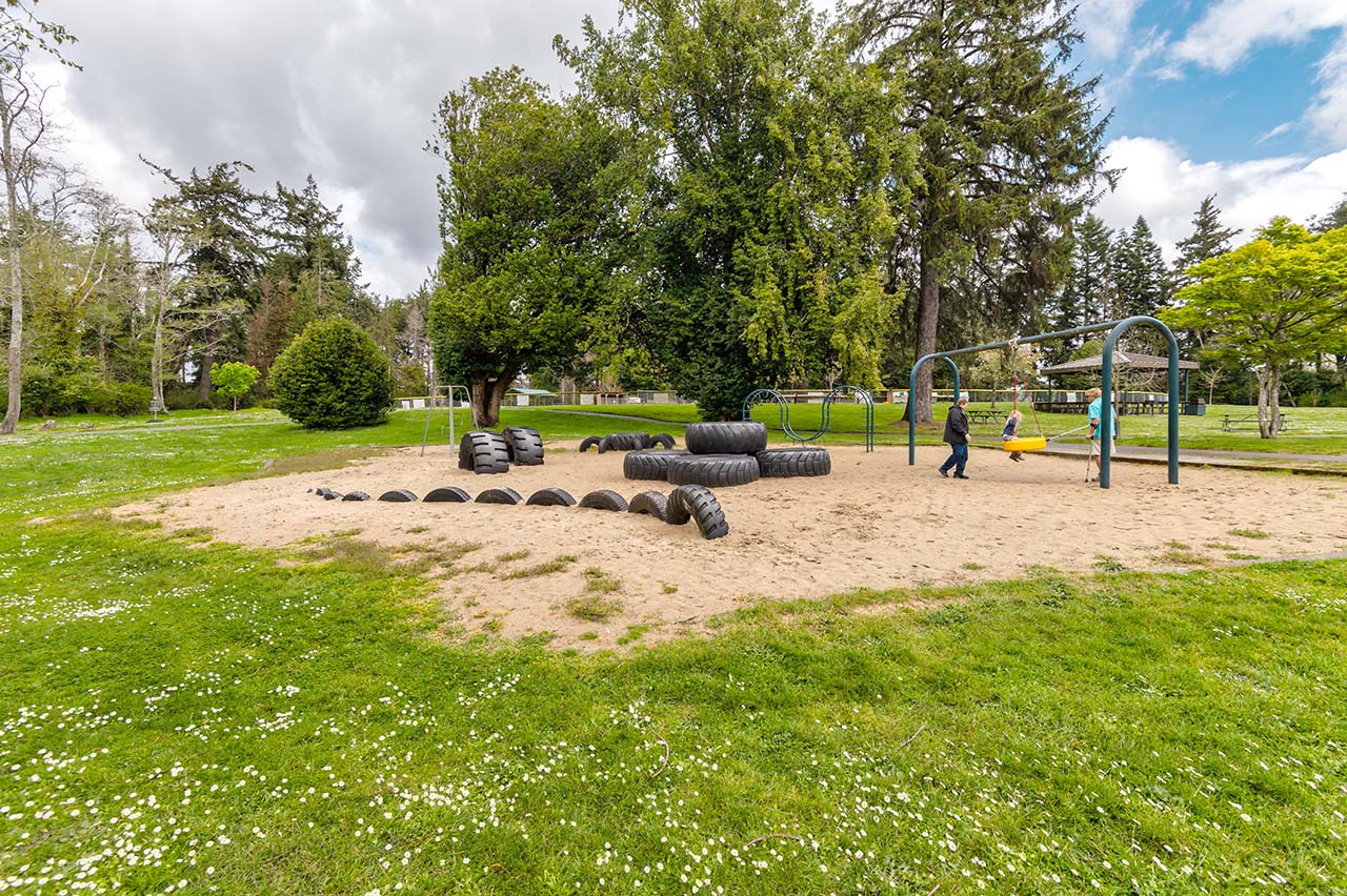 Playground at Ferry Road Park in North Bend, Oregon