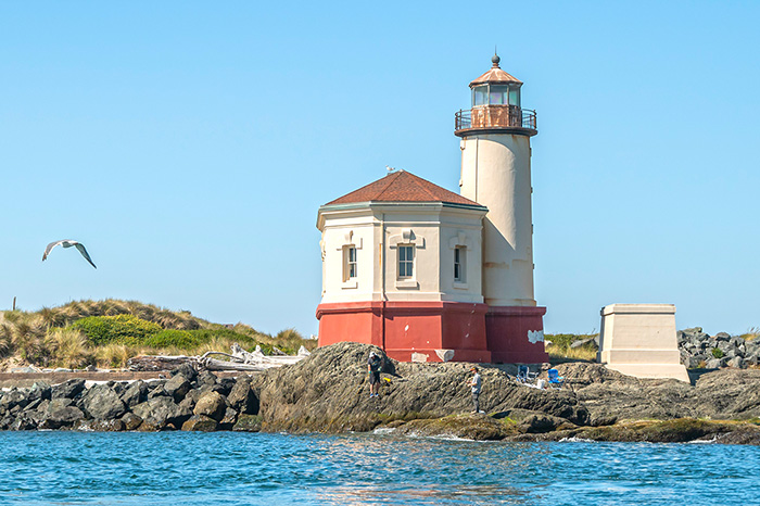 Coquille River Lighthouse in Bandon, Oregon