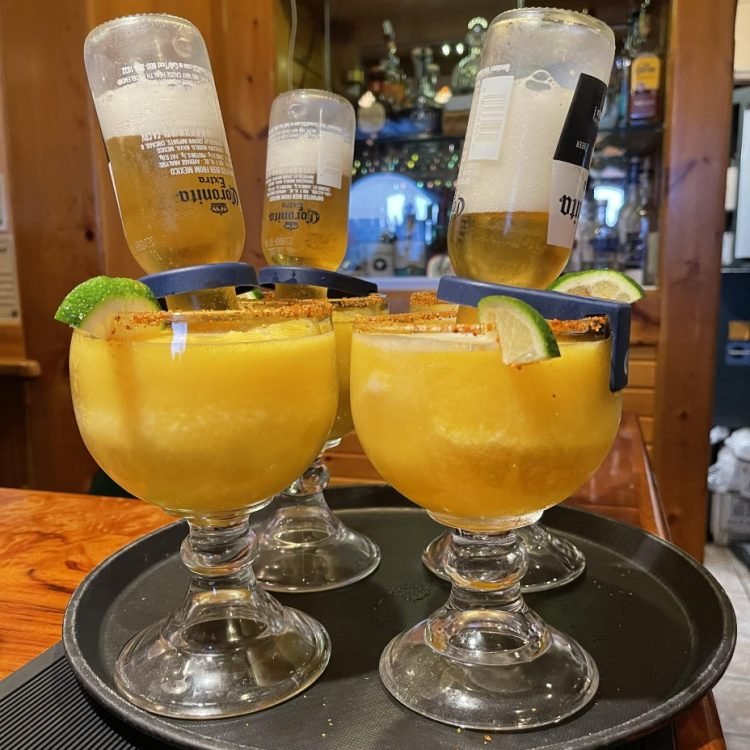 Corona margaritas at La Flor de Mexico in Brookings, Oregon