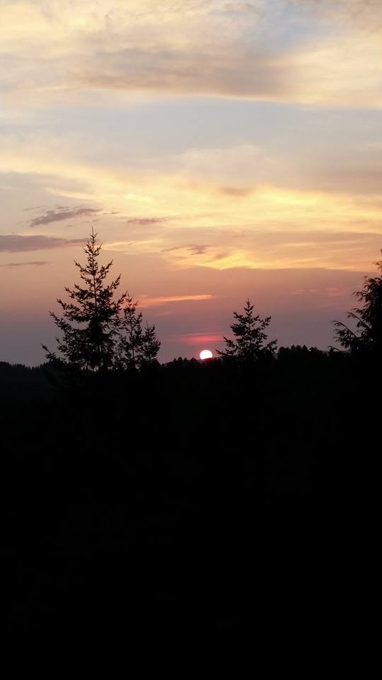 Sunset in Coquille, Oregon