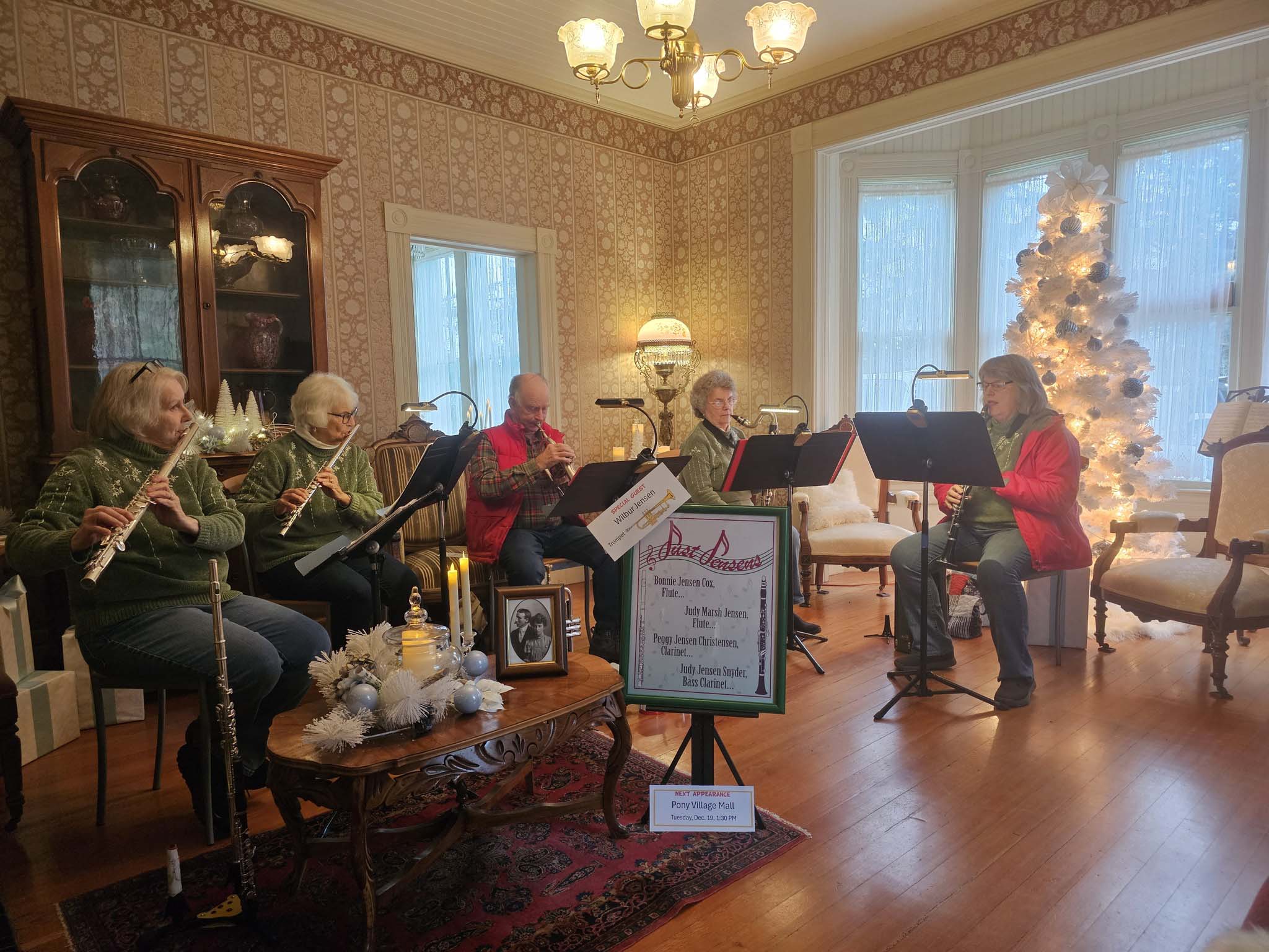 Live music at the Peace on Earth event at Hughes House in Port Orford, Oregon
