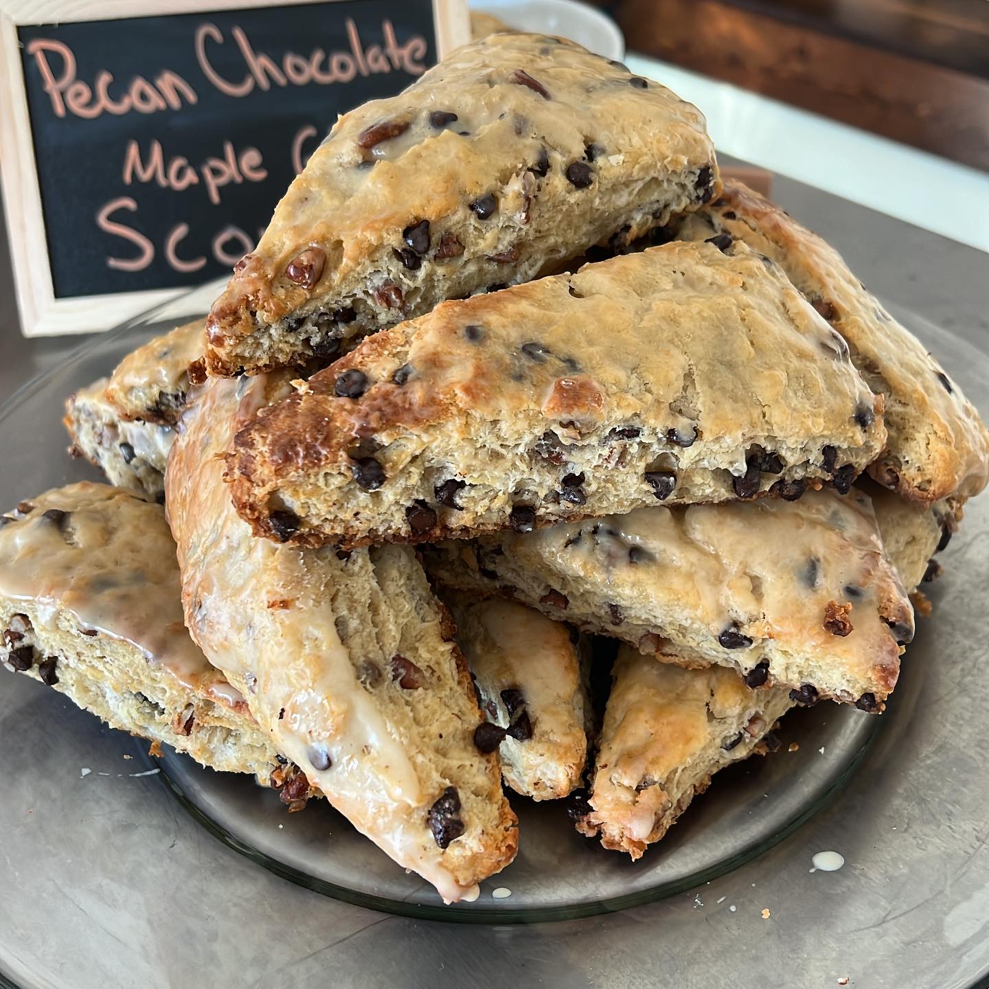 Chocolate-Chip-Pecan-Maple Scones at Cafe 2.0 in Port Orford, Oregon