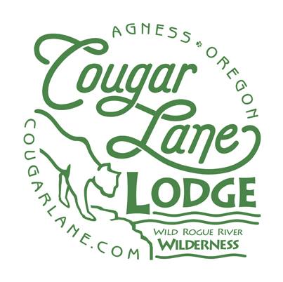 Logo for Cougar Lane Lodge in Agness, Oregon