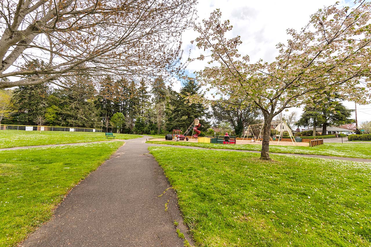 Playground at Ferry Road Park in North Bend, Oregon