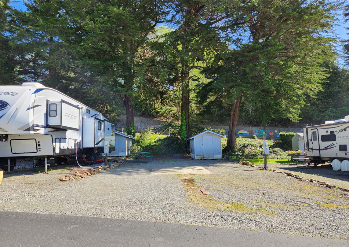 Camping at Driftwood RV Park in Brookings, Oregon