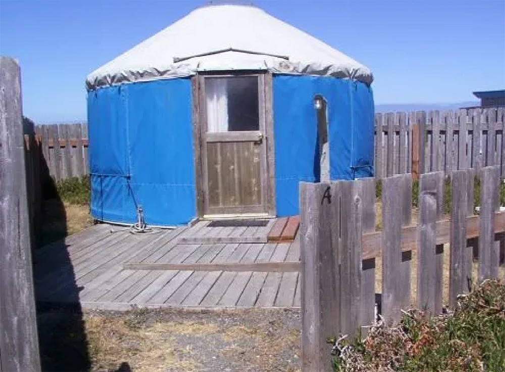 Yurts for rent at Oceanside RV Park in Gold Beach, Oregon