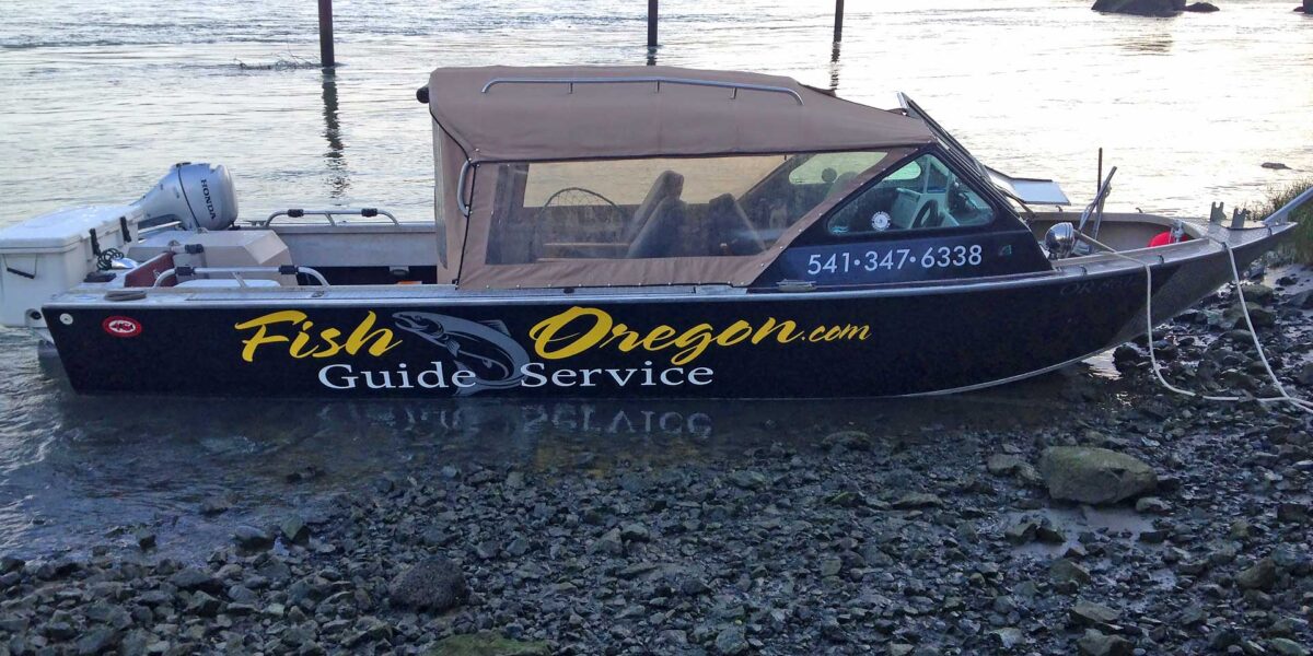 Fishing boat for Fish Oregon Guide Service in Bandon, Oregon