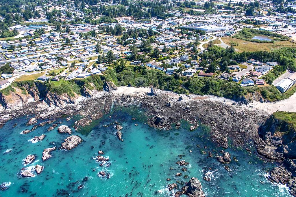 Aerial view of Brookings-Harbor