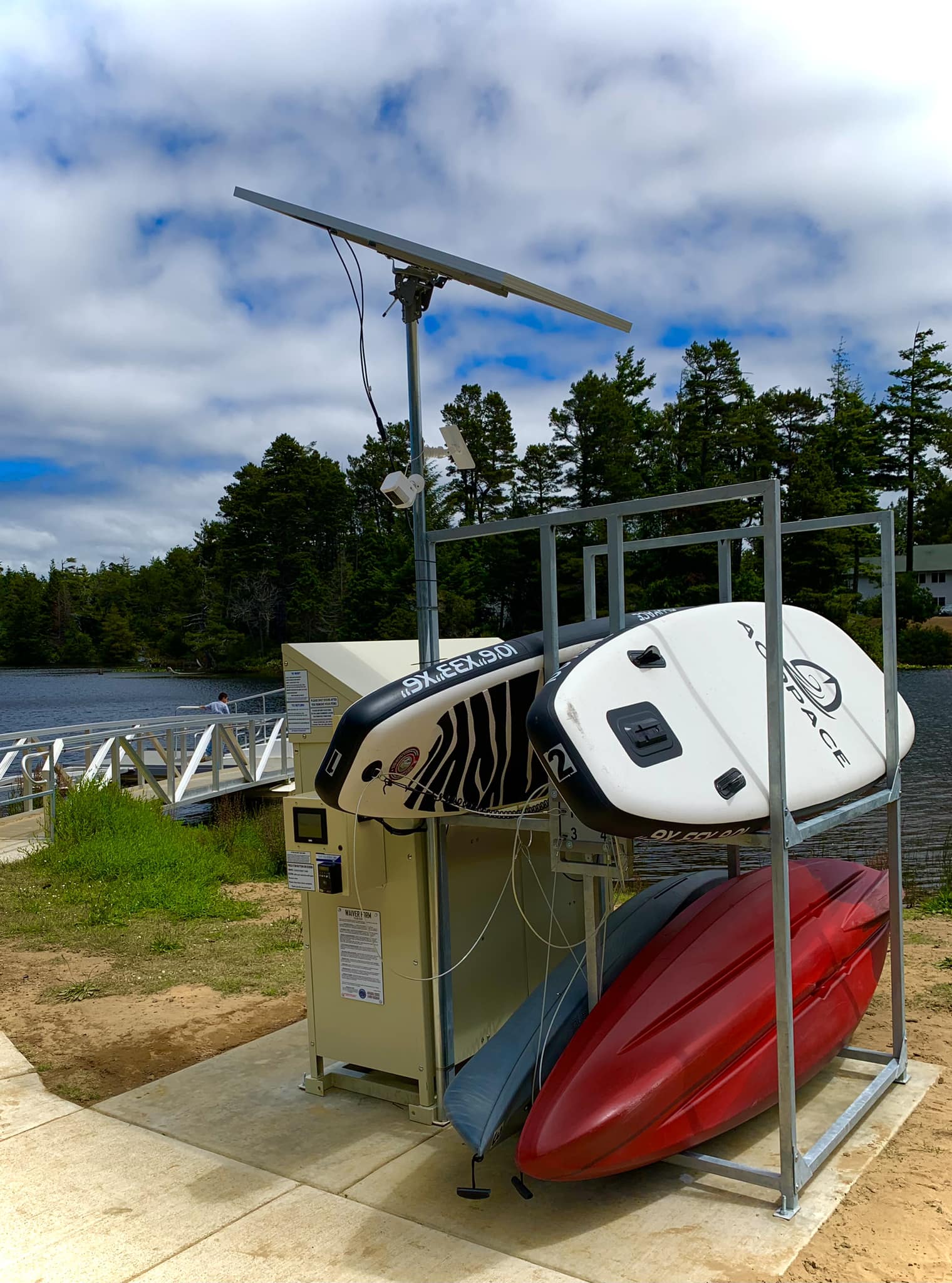 SUPs and Kayak rentals at John Topits Park in Coos Bay, Oregon