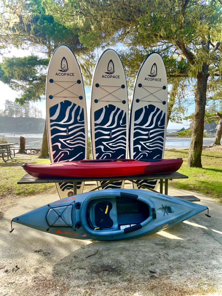 SUPs and kayaks for rent from Coastal Kayak & SUP Rentals in Coos Bay, Oregon