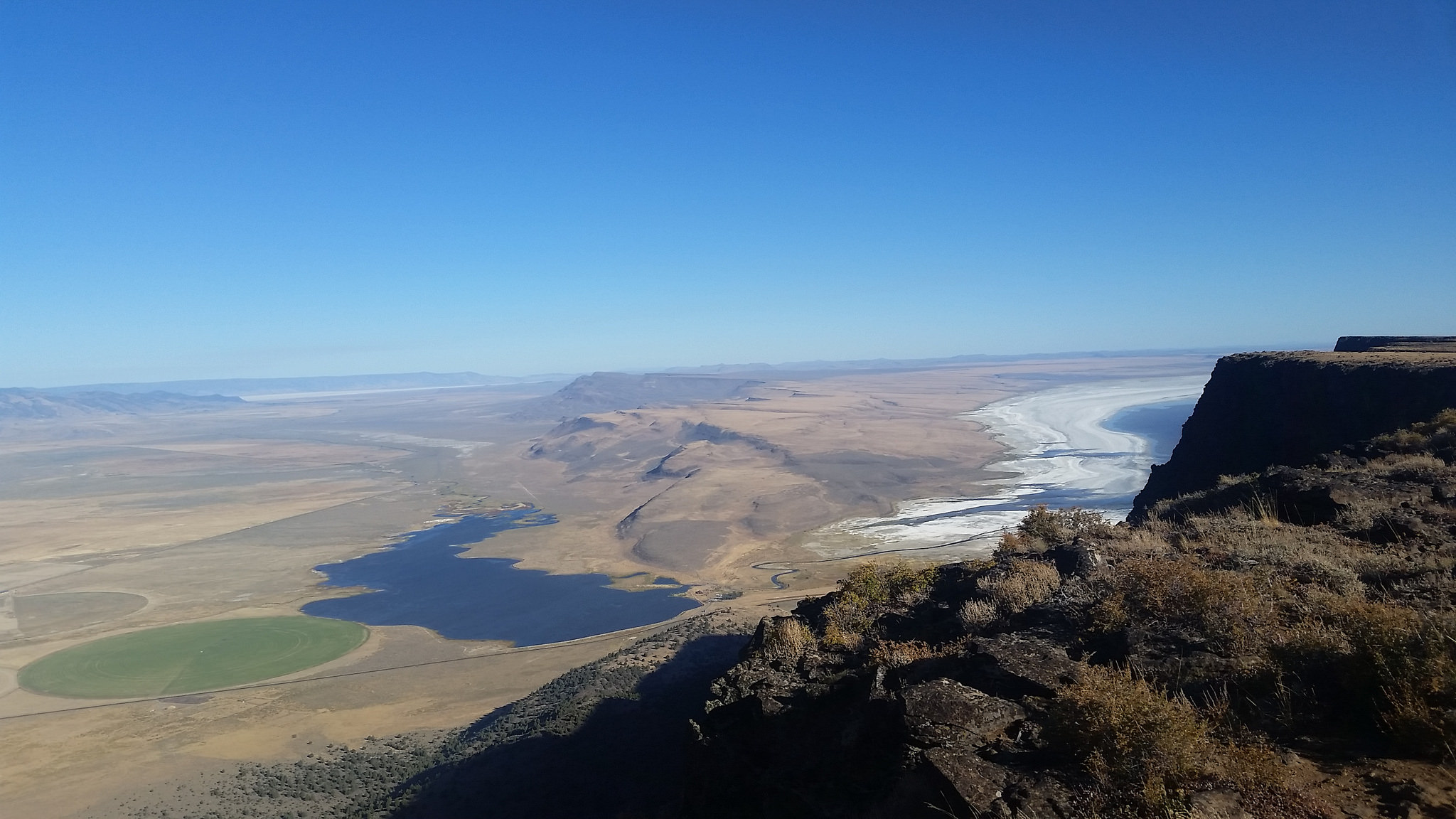 panoramic view of Abert Rim