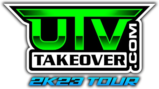 UTV Takeover 2023 logo in electric green and black