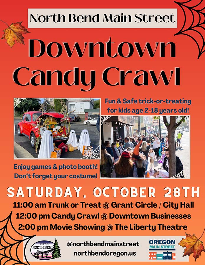 north bend downtown candy crawl poster