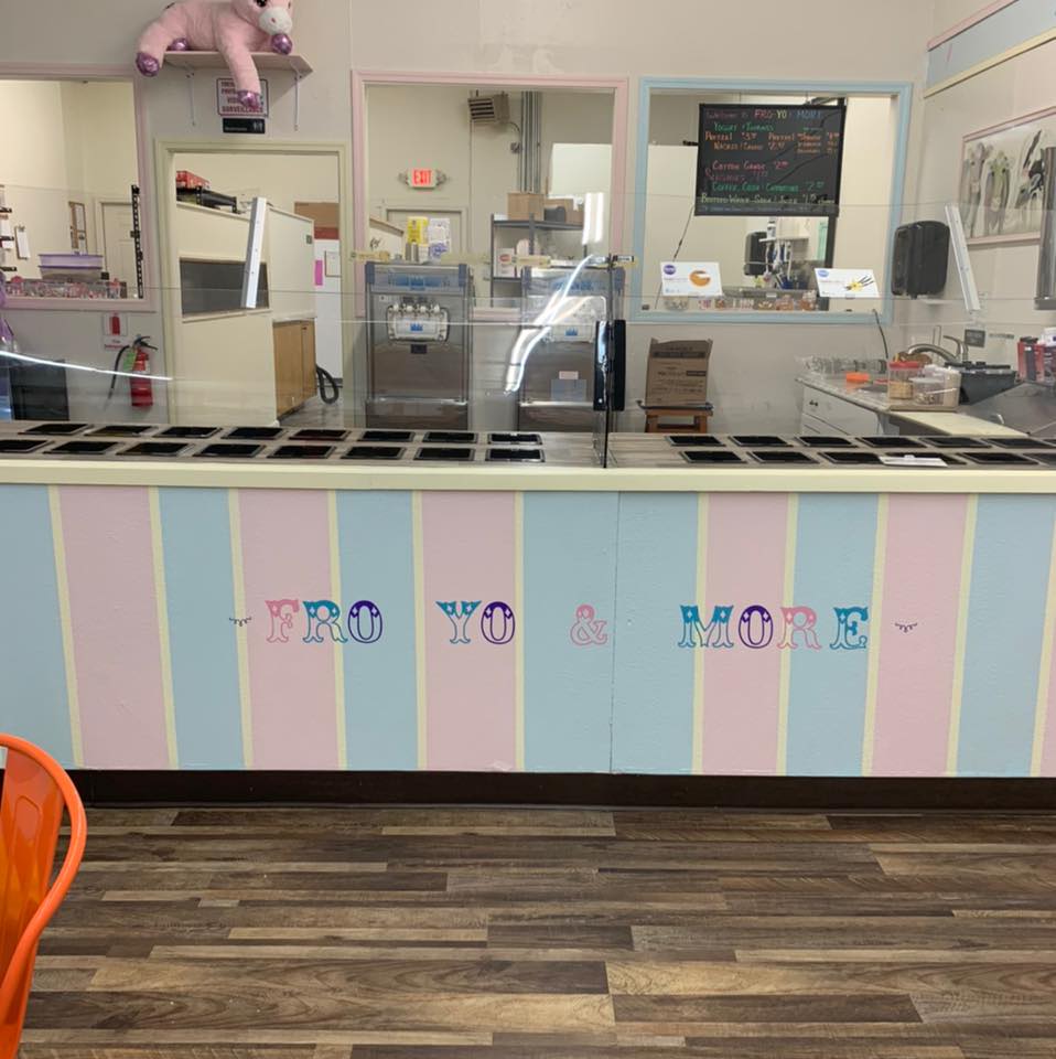 interior photo of the froyo shop