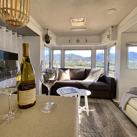 Enjoy the good life in our glamped up RV.