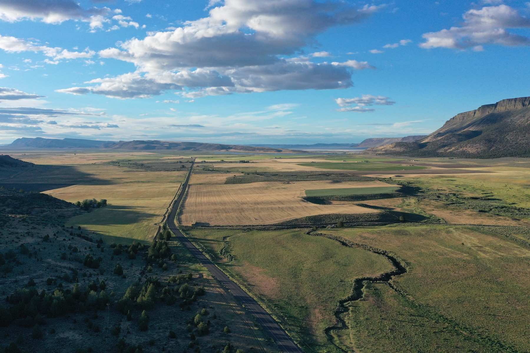 Overhead view of the valley