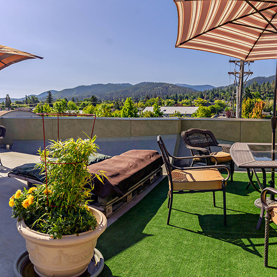 Catch some sun or dine al fresco on the rooftop.