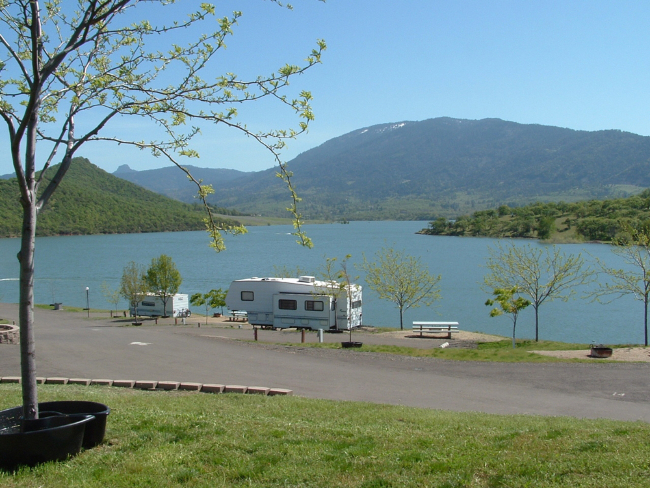Lake-side RV camp ground