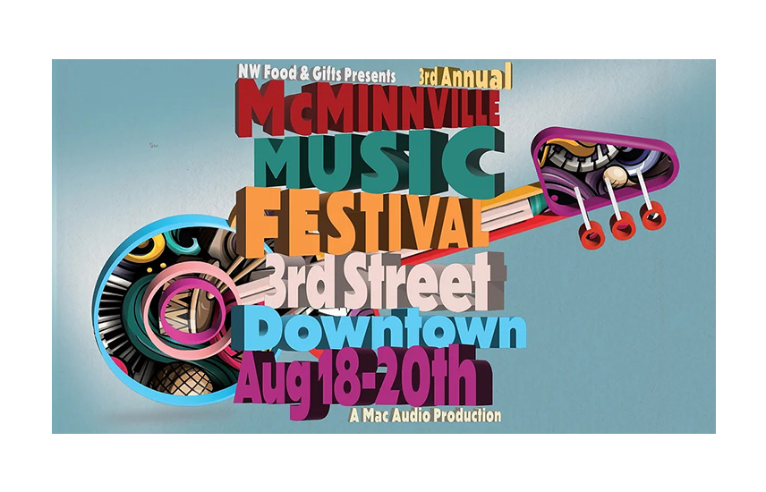 NW Food & Gifts Presents 3rd Annual McMinnville Music Festival logo