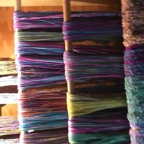 display of yarn