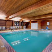 Newly renovated pool in wood room
