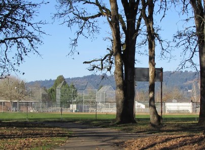 Softball field at Jaquith Park Newberg