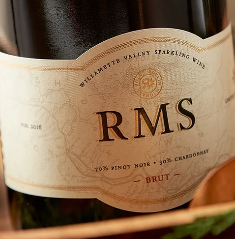 RMS Brut Bottle Label